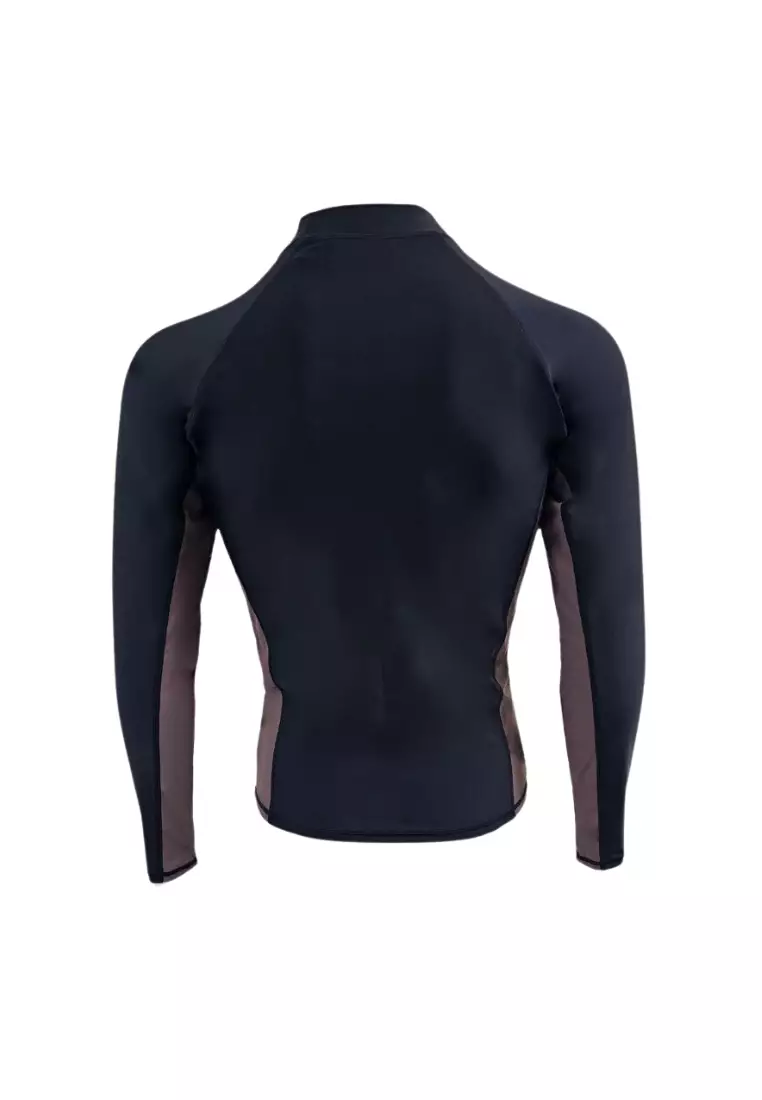Tidal Waves Long Sleeved Rashguard with UPF 50+ Swimwear for Men