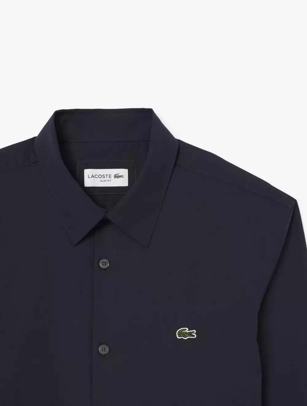 Slim Fit Stretch Poplin Shirt - Blue