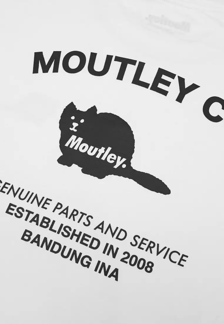 Moutley Men's T-Shirt Short Sleeve Oversized Fit Cotton 20s Moutley Co OL-C070425