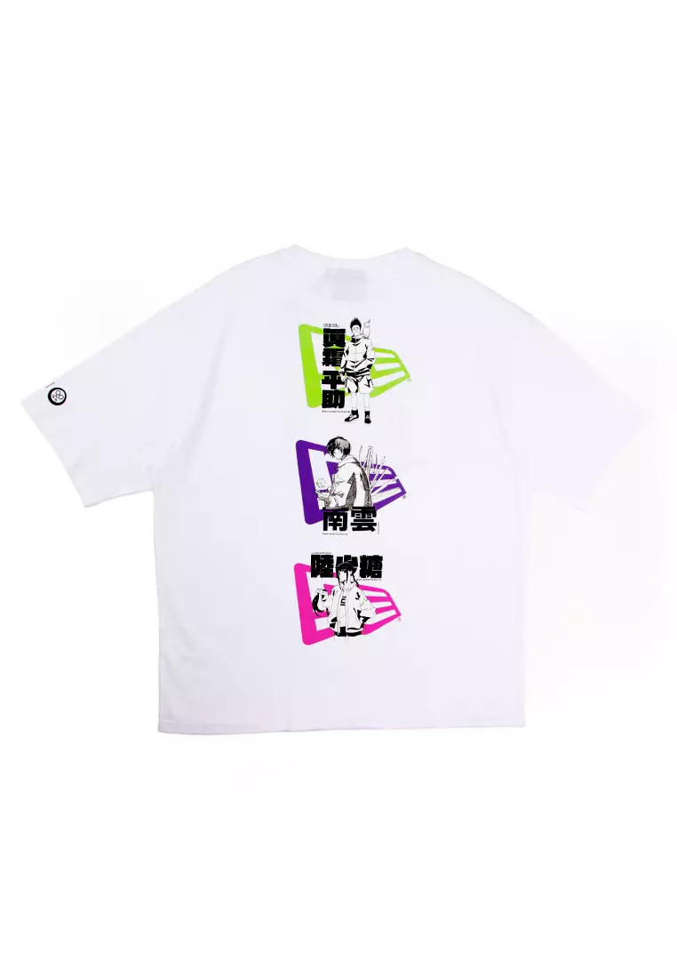 NE x Sakamoto Days Graphic White Oversized Short Sleeve T-Shirt