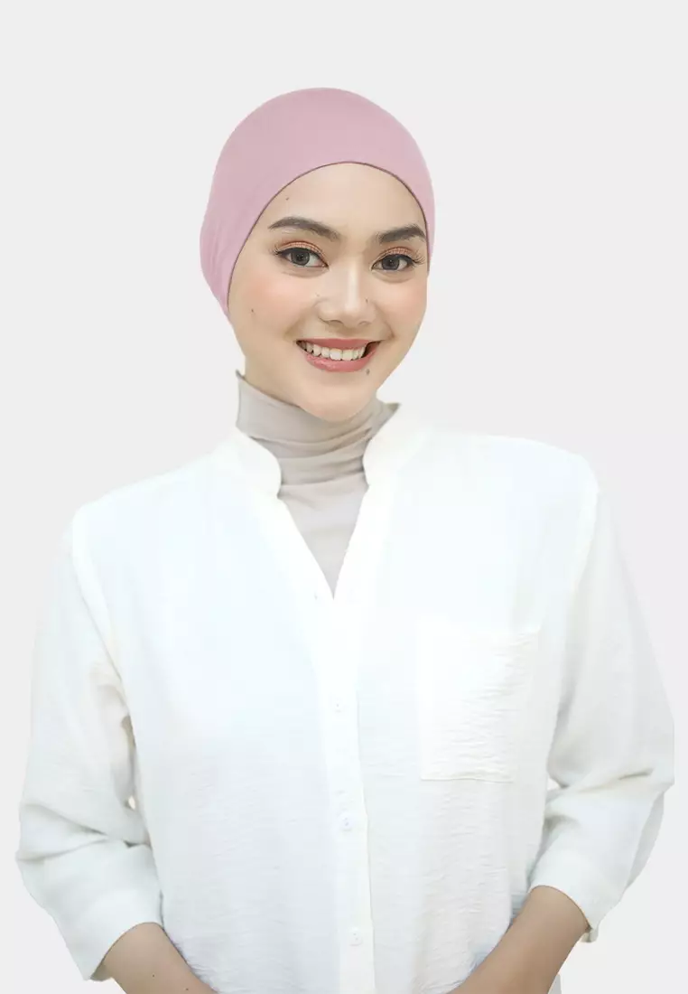 Ciput Tali Inner Hijab Rayon Basic Dalaman Hijab - Soda Pink