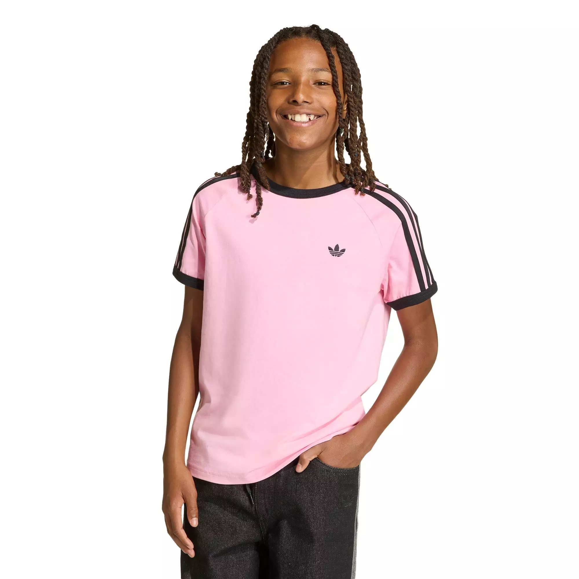 Lifestyle 3 STRIPES TEE Unisex Pink KE0922