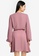 JACQUELINE DE YONG pink Hermine Long Sleeves Short Button Dress E64AEAAC4E3830GS_2