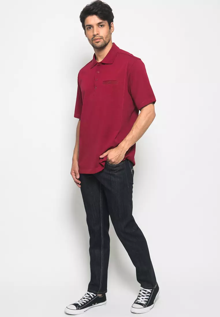 LGS - Celana Slim Fit Biru Jeans Washed Pria - JSF.506.100.1.C