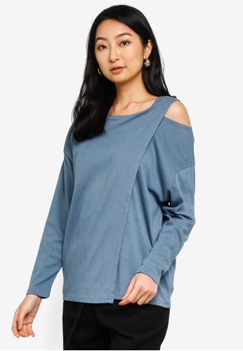 pink republic cold shoulder sweater