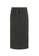 Gen Woo black Washed Rib Midi Skirt by Gen Woo 5B8BFAAF712FD2GS_5