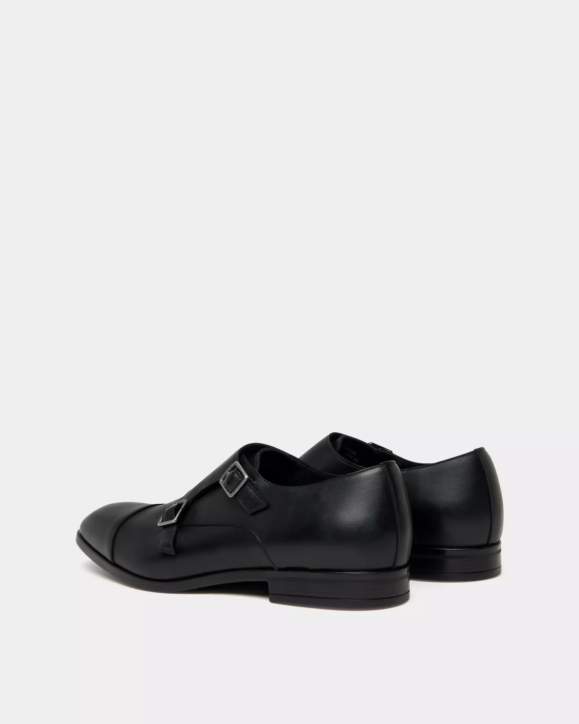Bally Onizy Double Monk Strap In Leather - Black
