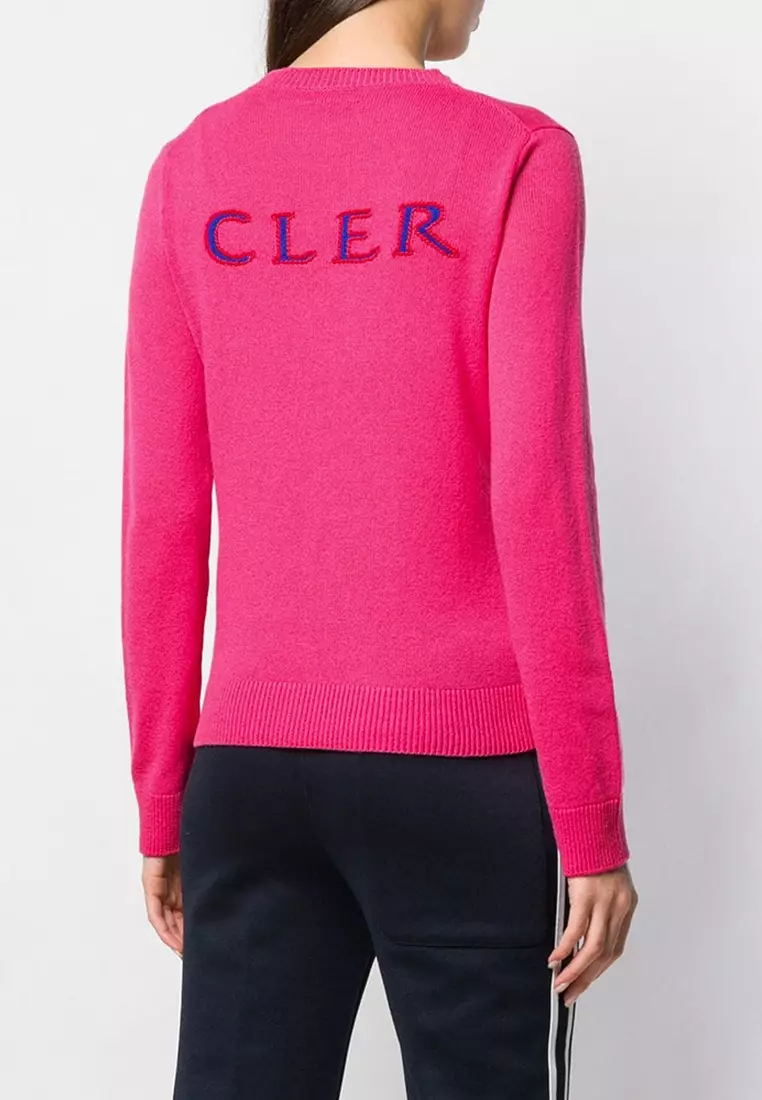 Moncler Wool-Blend Monogram Jacquard Sweater