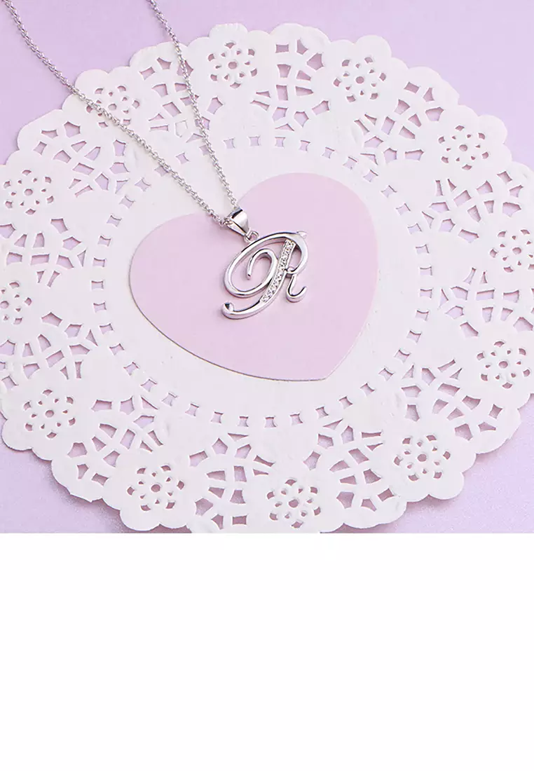 Buy Mooclife 925 Sterling Silver Fashion Simple English Alphabet R