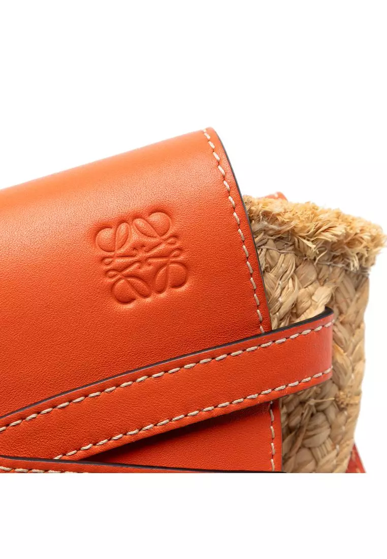 Pre-Loved Loewe Mini Raffia Gate Crossbody