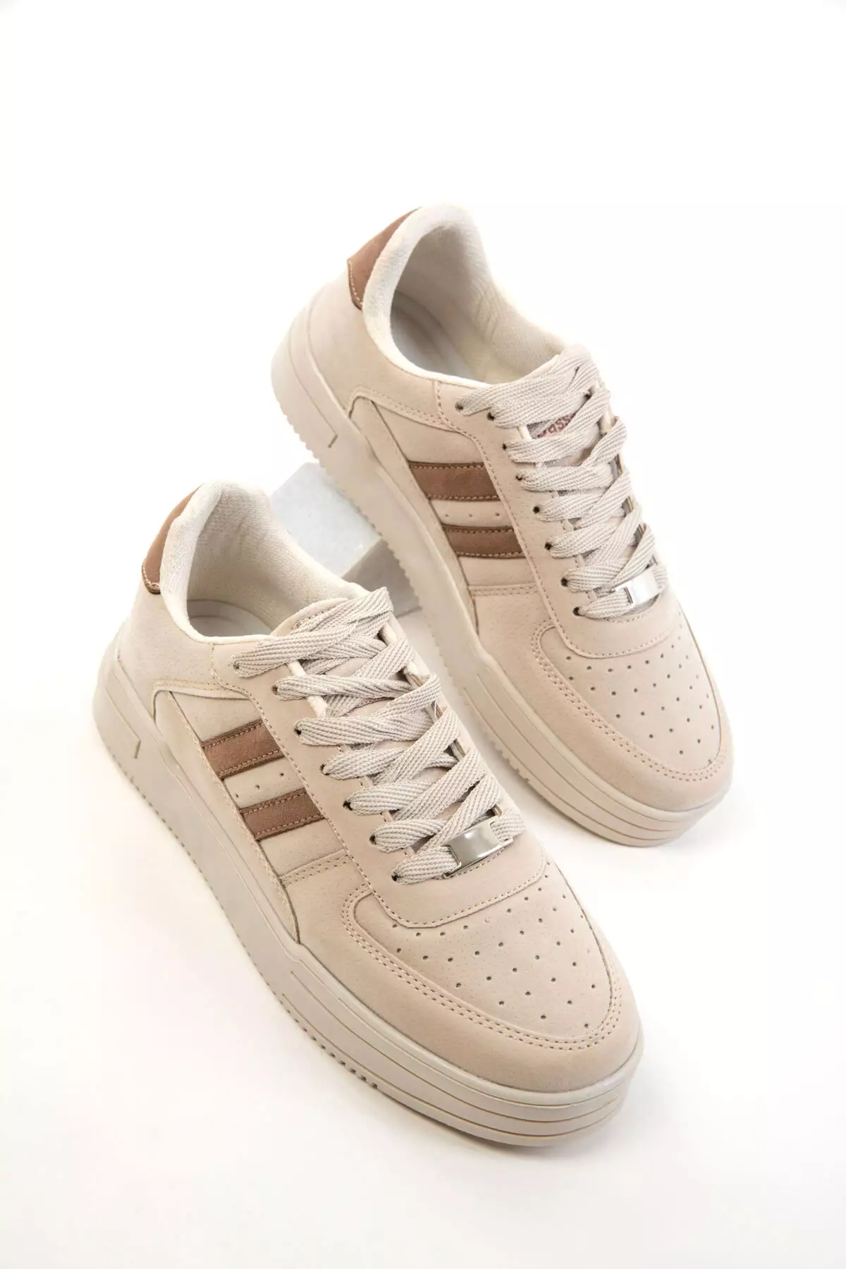Beige-Brown Women's Sneaker 20677