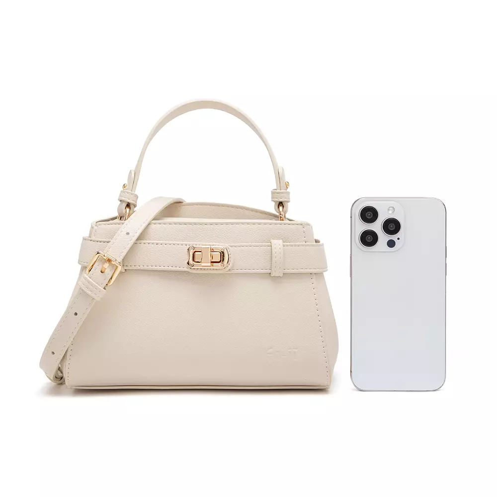 En-Ji Risa Handbag Wanita Warna Ivory