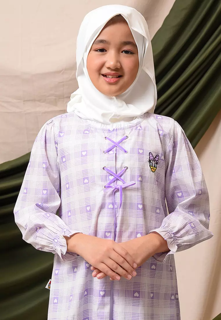 Shirt dress maxi cotton/ Ghamis dress katun anak/ Daisy Too Cute