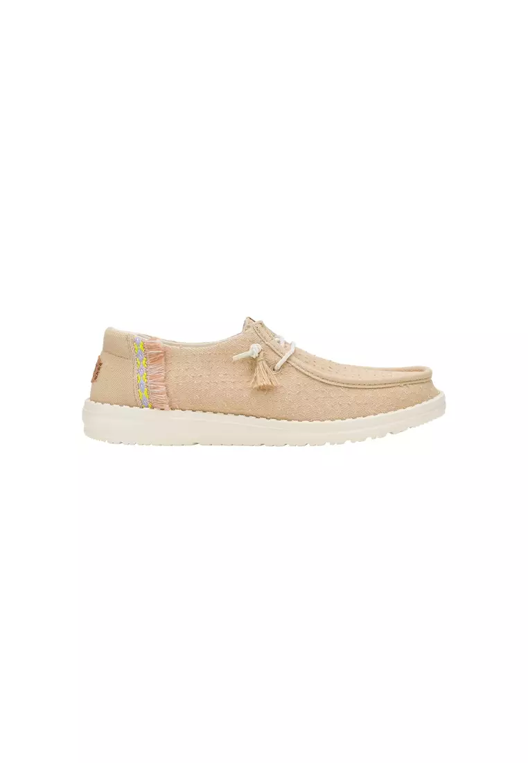 Discount on HeyDude  shoes - SKU: Women's Wendy Perf Canvas in Irish Cream