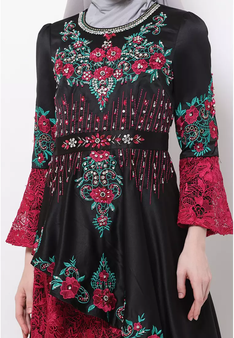 Bibiq Gamis Brokat Satin