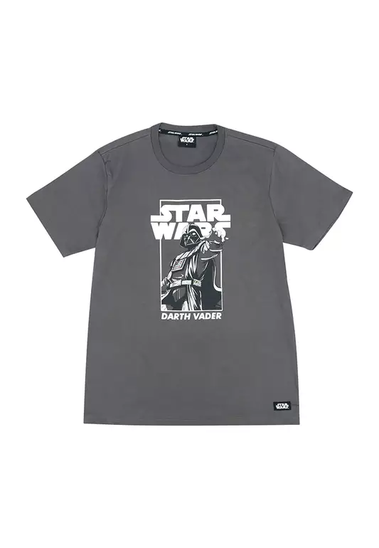 Mens Darth Vader Portrait Graphic T-Shirt