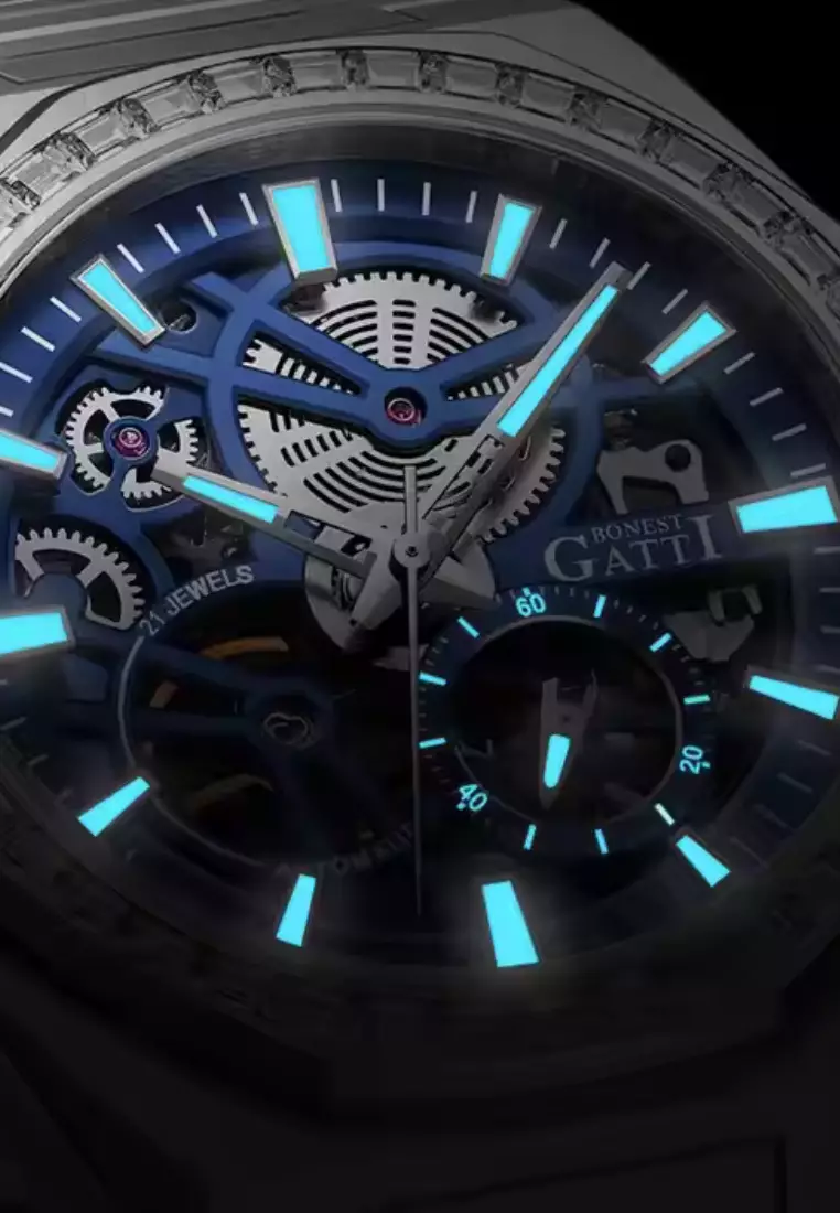 Automatic Unisex Stainless Steel Watch, Stainless Steel Bracelet