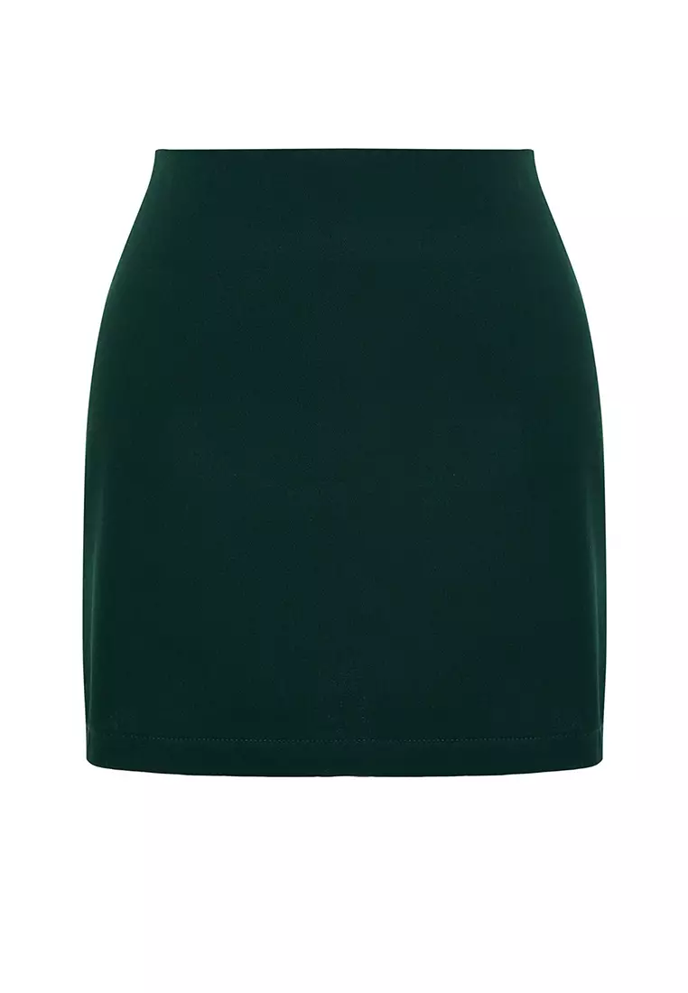 High Waist A-Line Mini Skirt