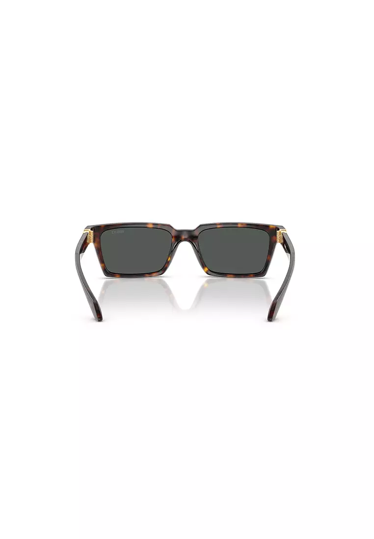 [Buy 1 Gift 3] Men's Rectangle Frame Brown Injected Sunglasses - VE4490U