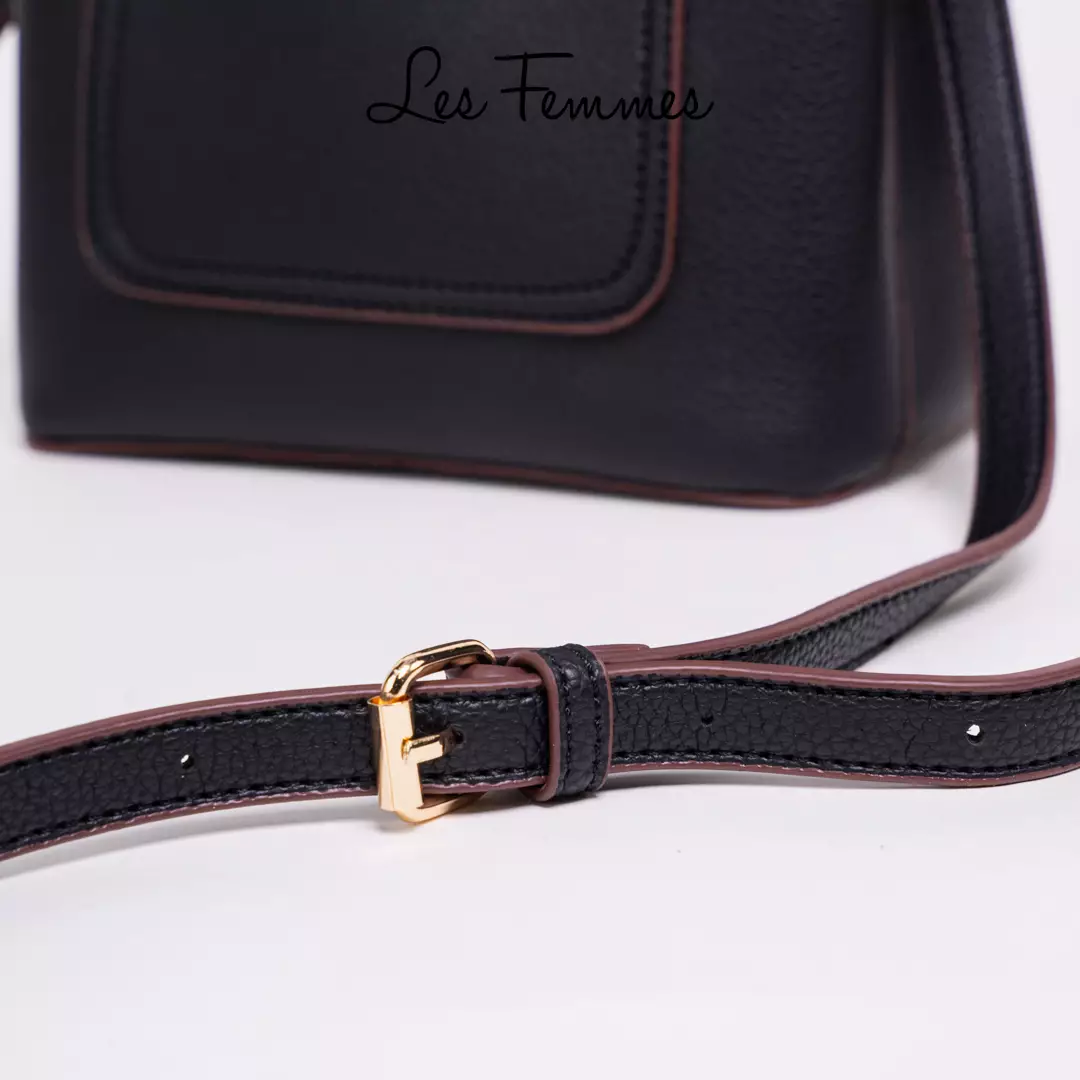 Les Femmes Kallen Bag Tas Selempang Wanita G349 210912 - Colour BLACK