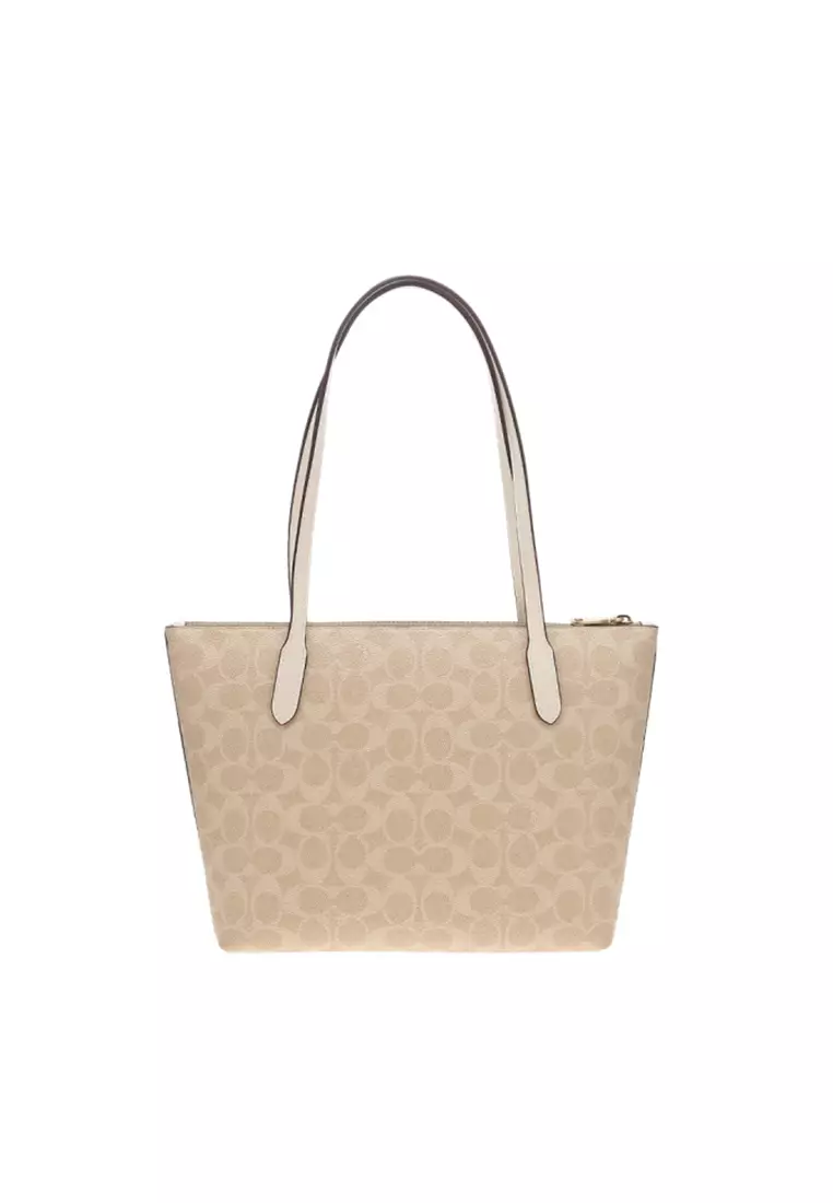 Fiona Zip Tote Bag In Signature Canvas CBT18
