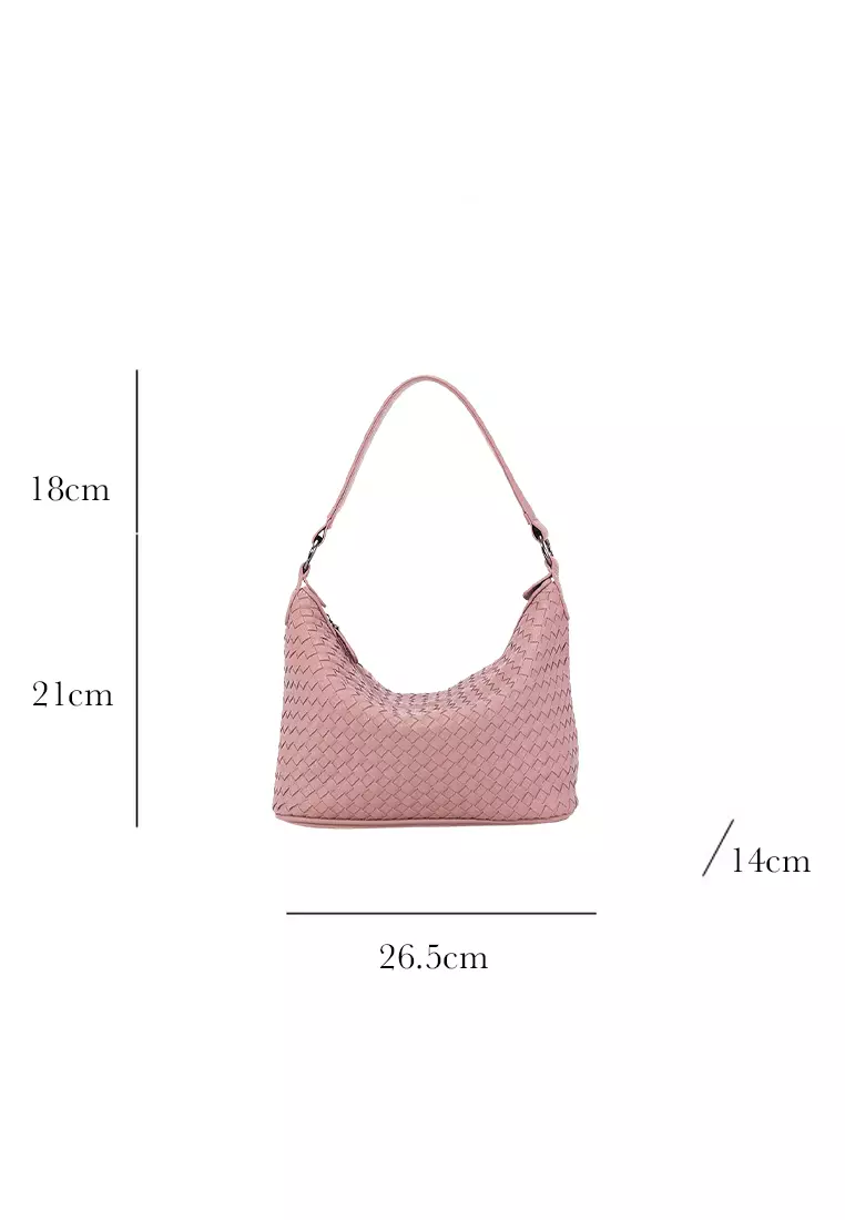 Faux Leather Woven Hobo Bag CX-B707