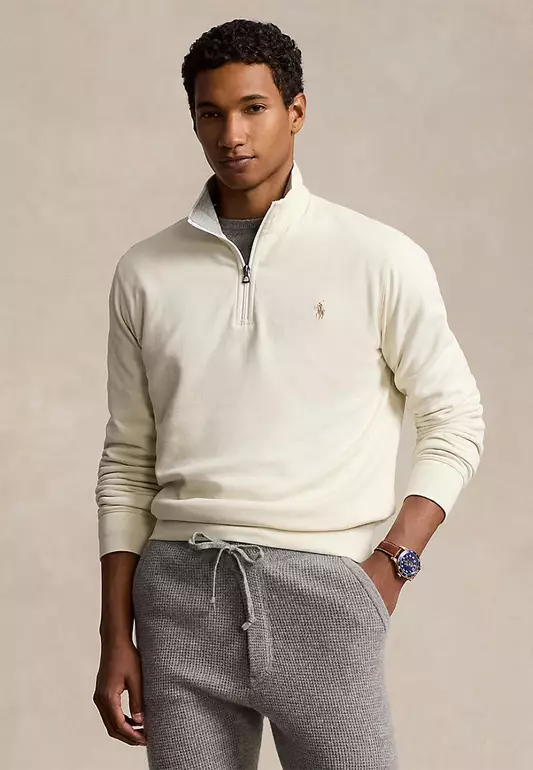 Luxury Jersey Quarter-Zip Pullover