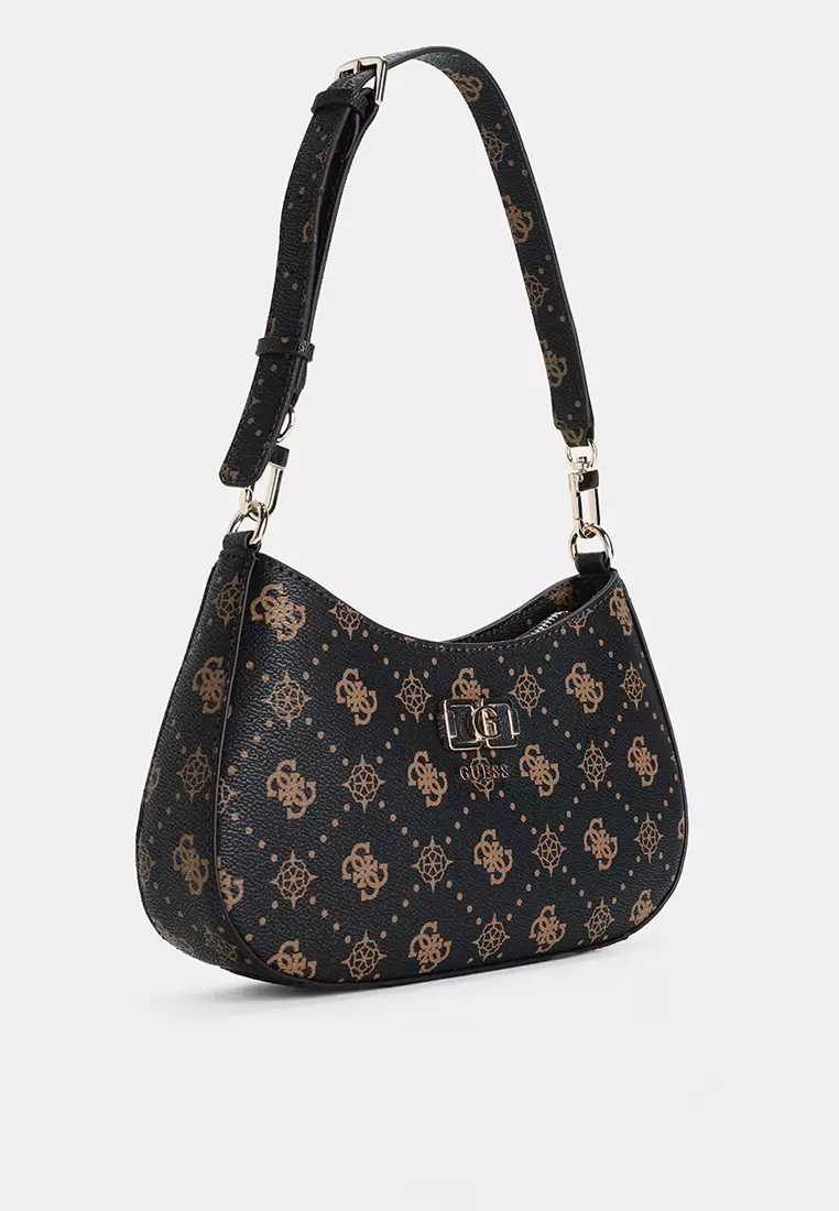 Emelie Logo Top Zip Shoulder Bag