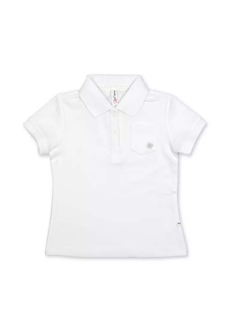 Buy MOOSE GIRL Girls Polo Collared Blouse With Embro Details 2025