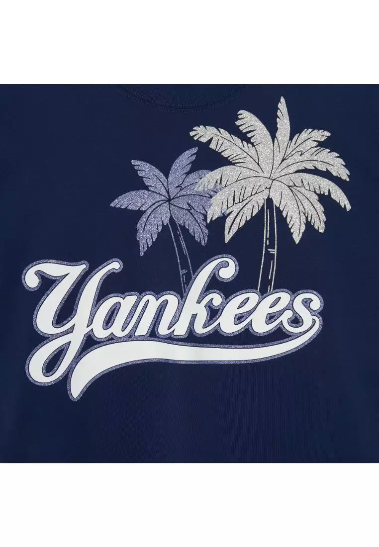 SUMMER GRAPHICS PALM TREE OVER FIT T-SHIRTS NEW YORK YANKEES