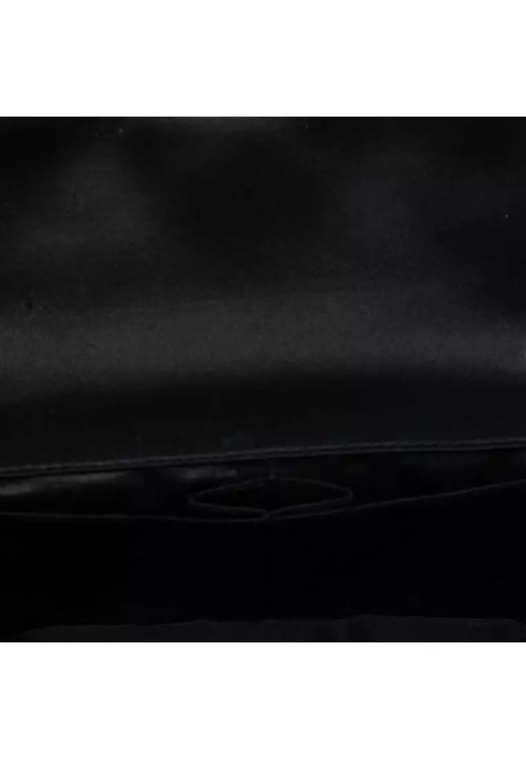 二手香奈兒菱格紋緞面珍貴珠寶東西翻蓋包