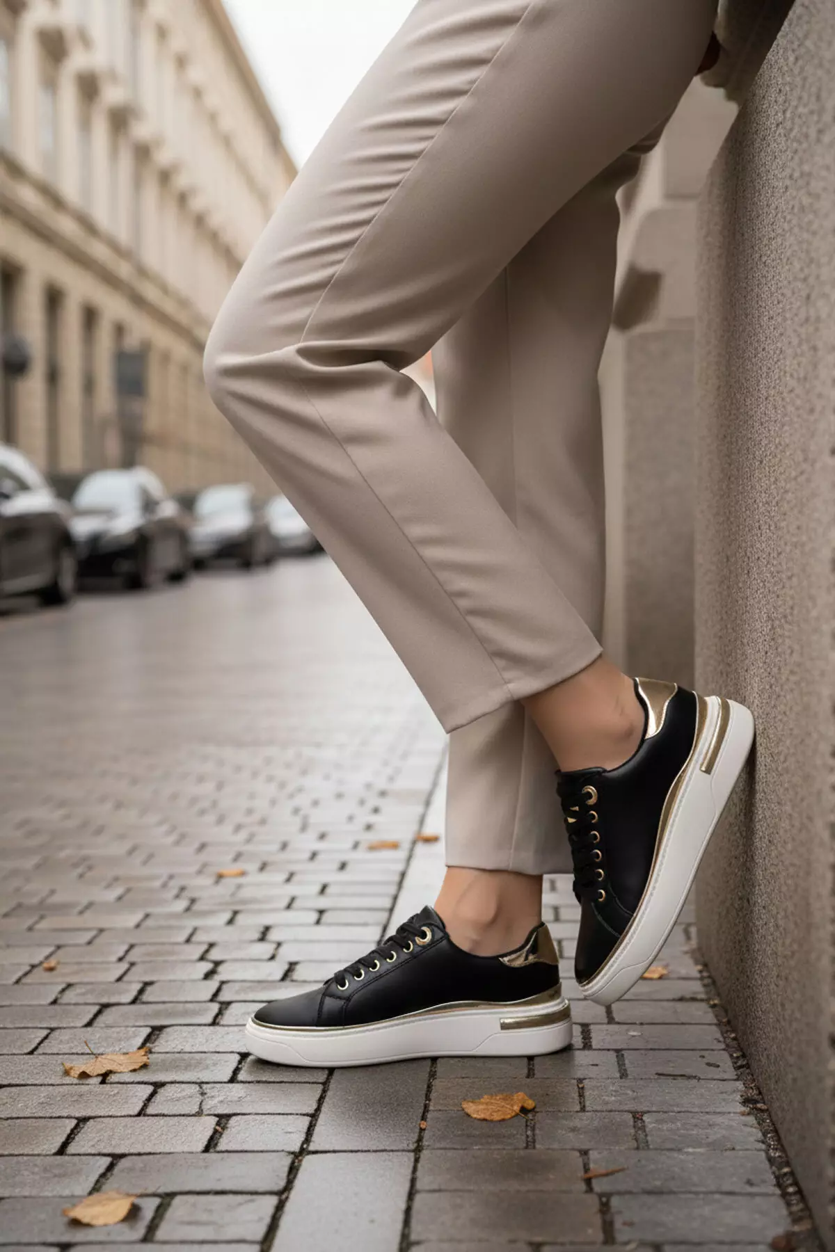 Black Women'S Sneaker 20810