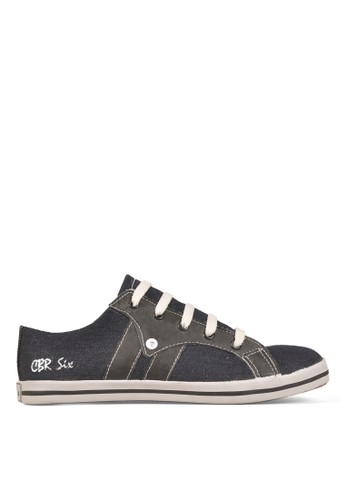 CBR SIX Loafers & Slip on Jack Burton 401 Canvas Grey Men's Shoes
