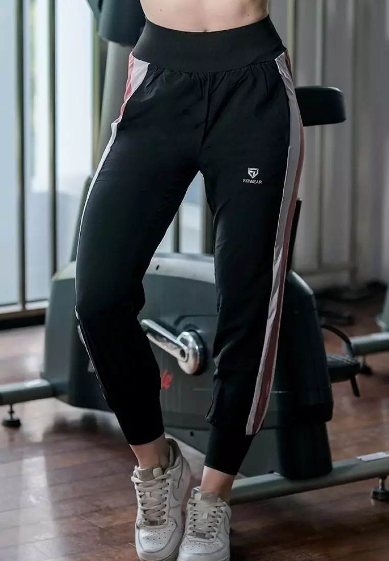 Fitwear - Jogger Olahraga Wanita MADELINE 2 COLORED POCKET - DUSTY PINK