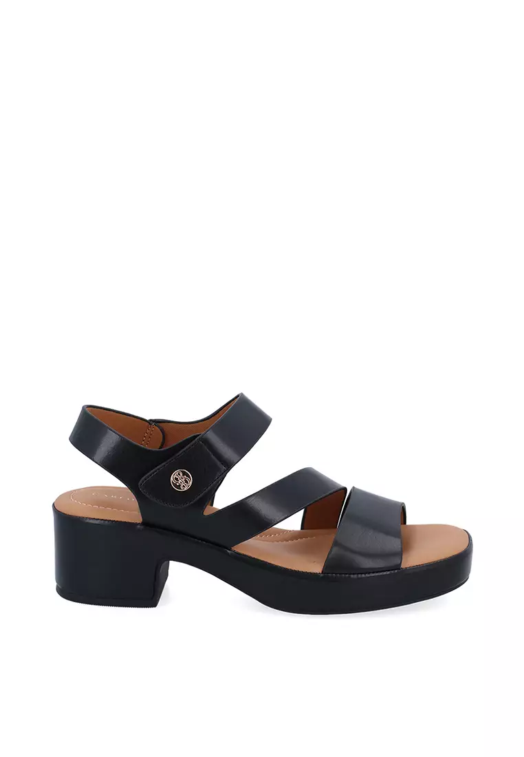 Discount on Carlo Rino  shoes - SKU: Black Strata Strappy Sandals