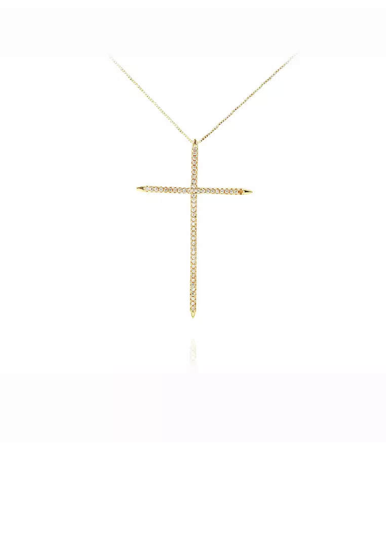 Gold cross deals necklace simple
