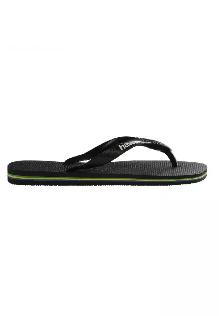 Havaianas Man Brasil Logo 1069 Black - Sandal Jepit Pria (Hitam)
