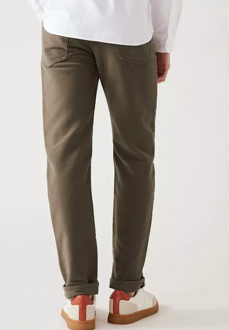 Regular Fit Moleskin Trousers