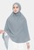 COTTON BEE silver Hijab Instan Sholihah Jumbo Syari - Lava Grey 346D5AA592F0E6GS_1