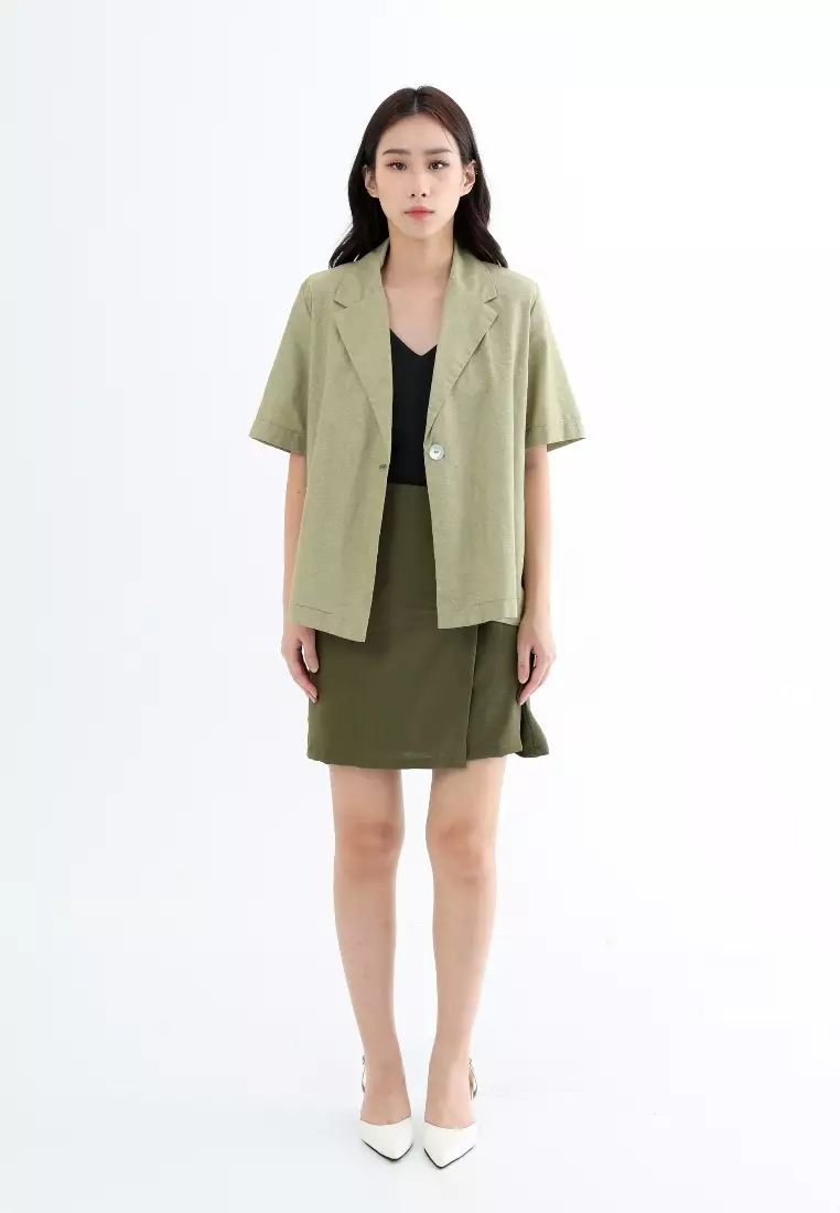 Millle Fleur Everyday Outer Blazer Matcha