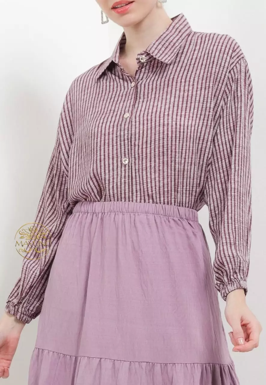 Sapala Mauve Setelan Rok Premium MYA