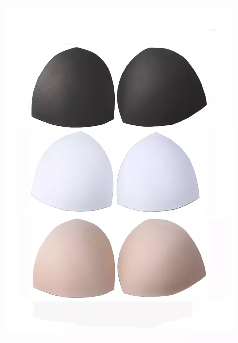 Women Removable Sport Bra Insert Pads Replacement Bra Pads 3 Pairs in Set