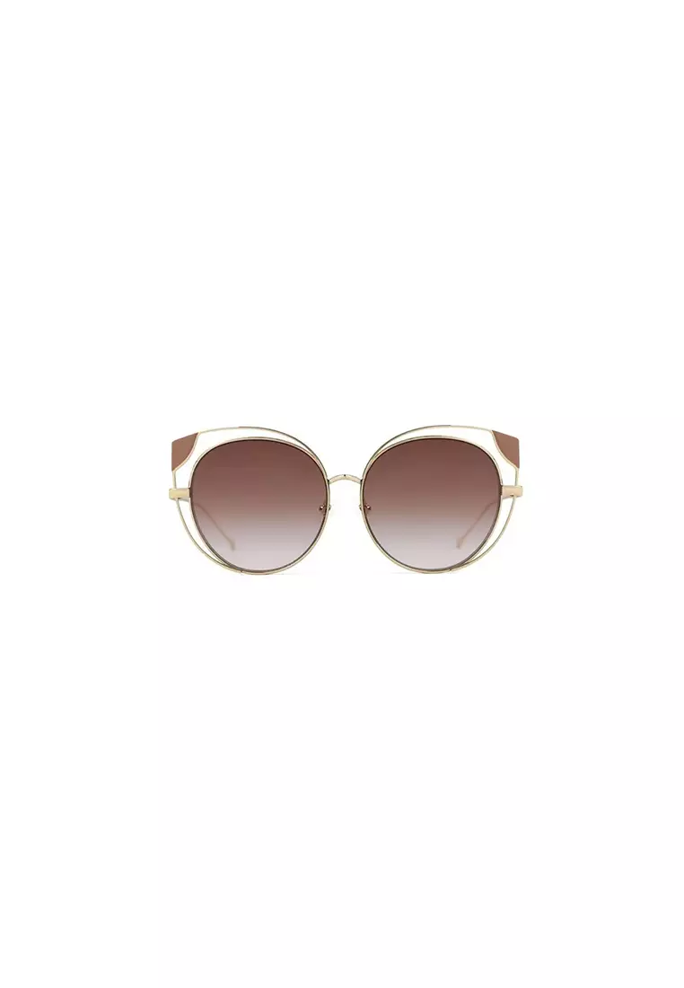 Skylar (CK2-Champagne) Luxury Designer Sunglasses from London for Women