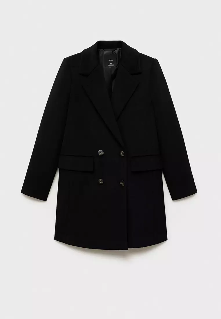 Double-Breasted Wool Coat