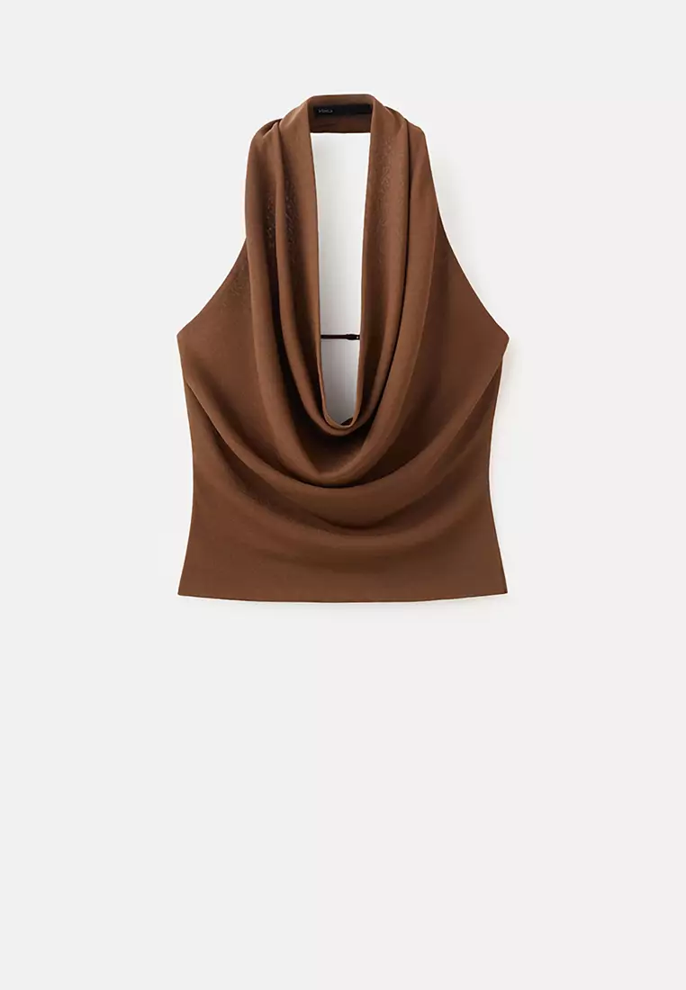 Draped Halter Top