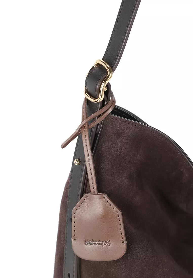 [Limited] DON Shoulder Bag - Suede Cacao