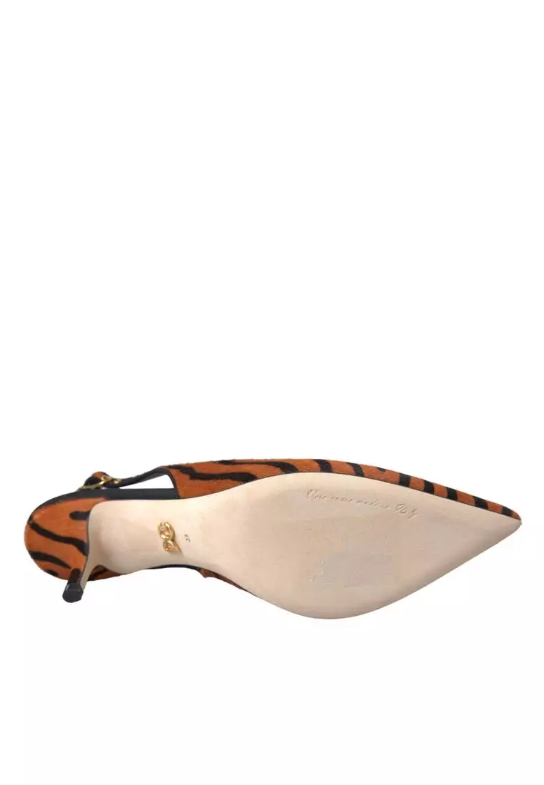 Dolce & Gabbana Zebra Print Slingback Sandals with 2025