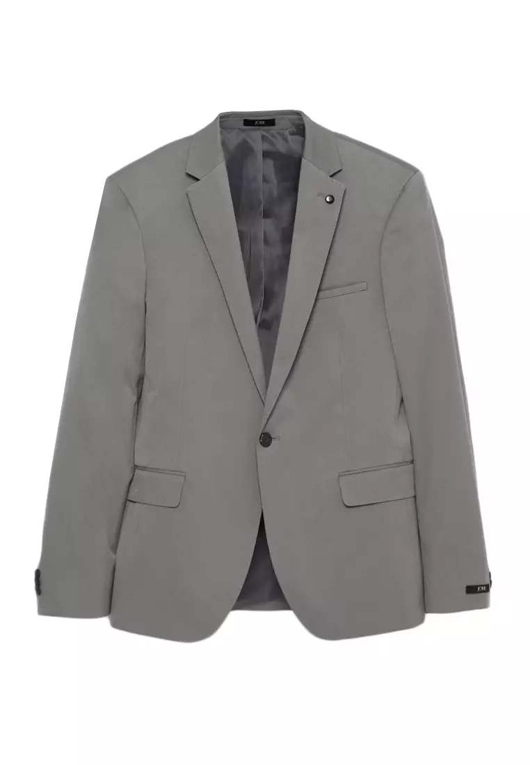 Jobb Bellmore-T1 Jas Pria Slim Fit Light Grey 3.1