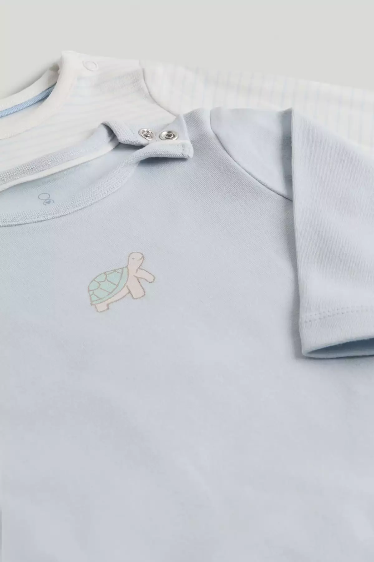 Mothercare 2 Pack My First Long-Sleeved Bodysuits - Terusan Lengan Panjang Anak Bayi Laki-laki (Biru Putih)