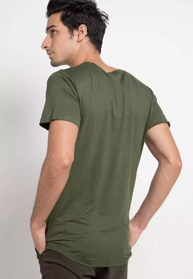 MTD67D  logoicon black ga T-shirt Olive